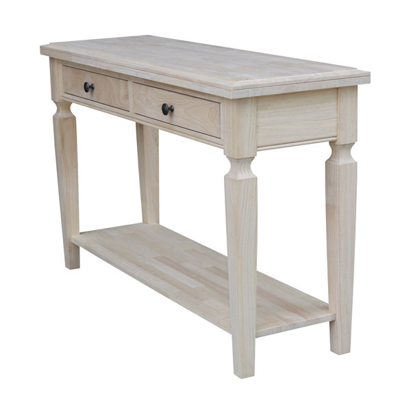 Canora Grey Briseno 48'' Unfinished Solid Wood Console Table & Reviews ...